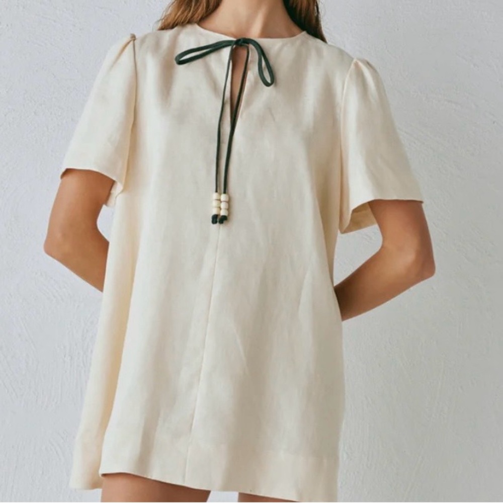 NWT - VRG GRL Olsen Linen Dress - Picture 3 of 3